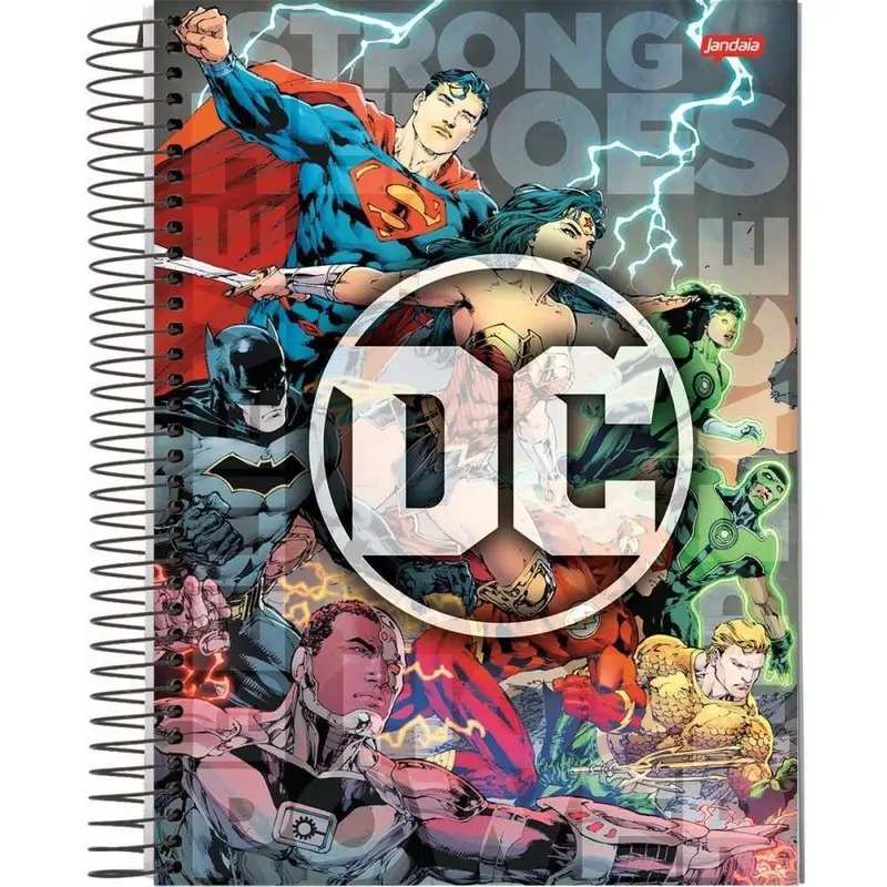 CADERNO 1X1 C.D. DC COMIC